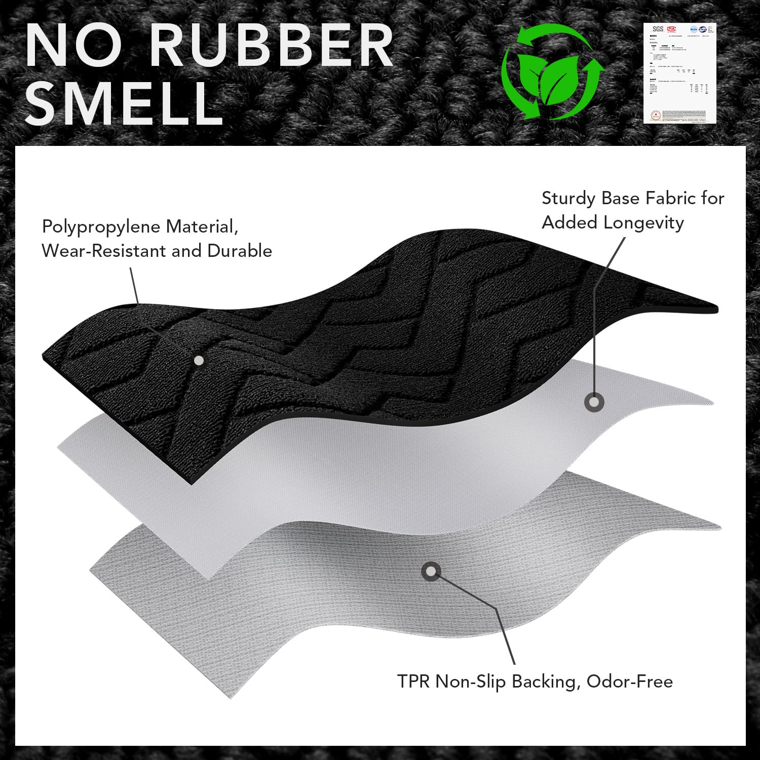 hicorfe indoor mat designed to withstand daily use and maintain appearance.