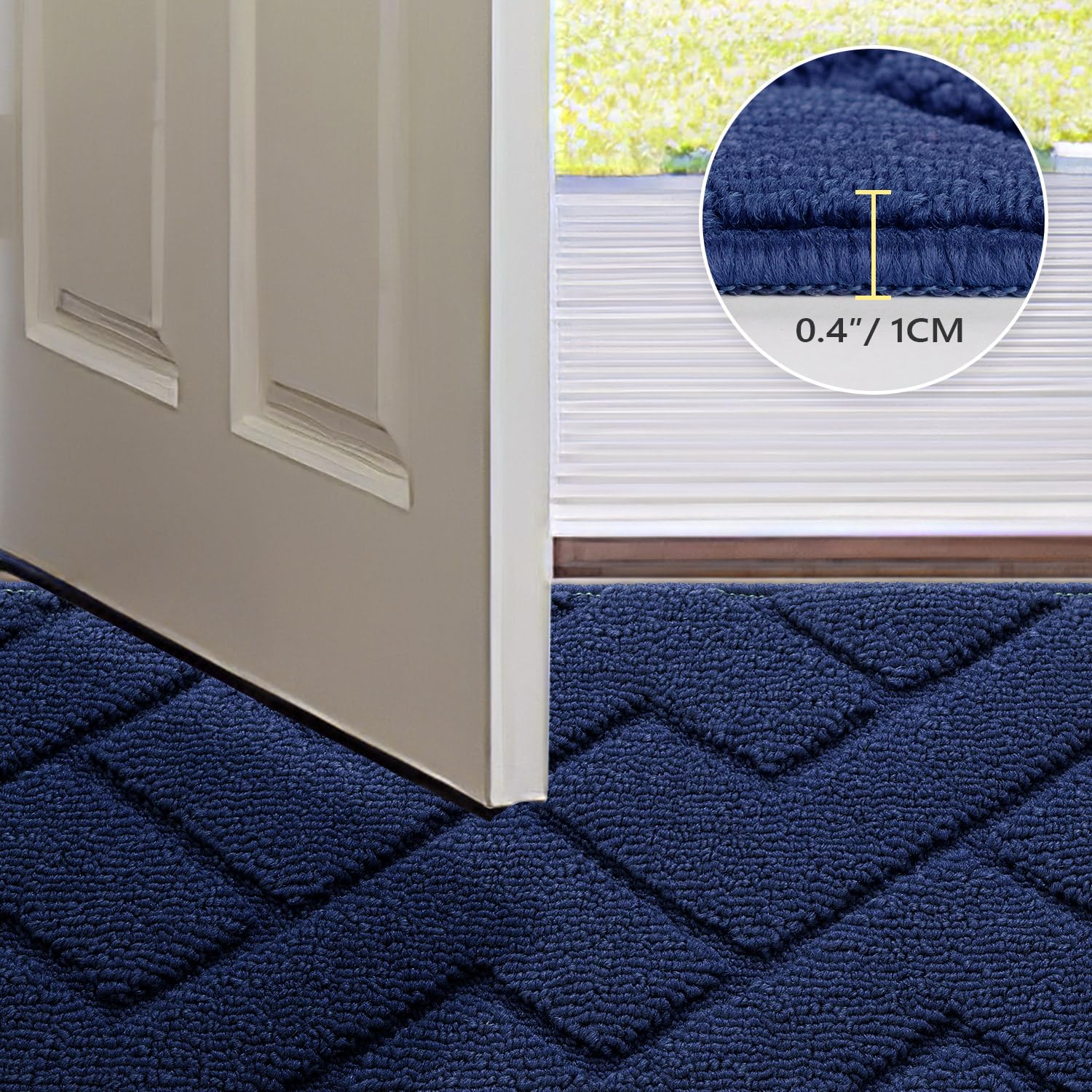 hicorfe low-profile design fits under doors without snagging