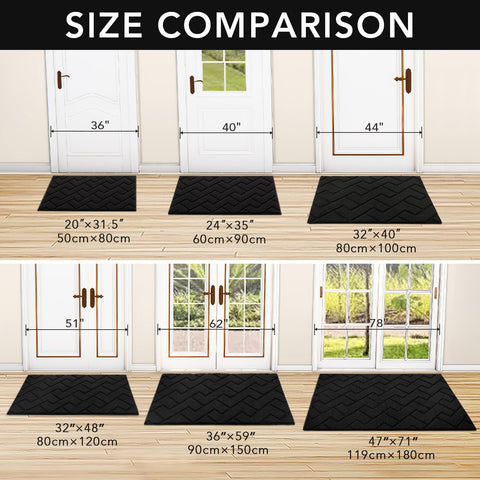 hicorfe washable entry mat is easy to refresh after muddy days.