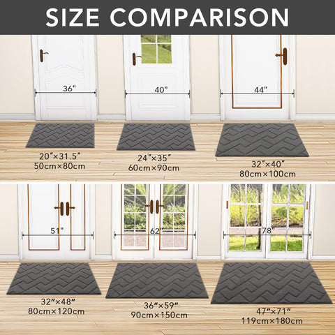 Hicorfe washable entry mat grey offers easy maintenance and quick refresh