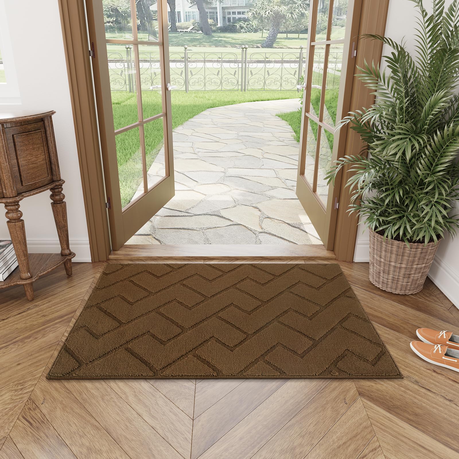 hicorfe durable door mat withstands weather and heavy use