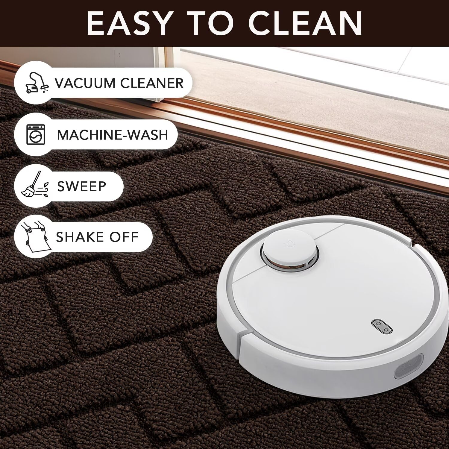 hicorfe welcome door-mat suitable for outdoor and indoor entryways.