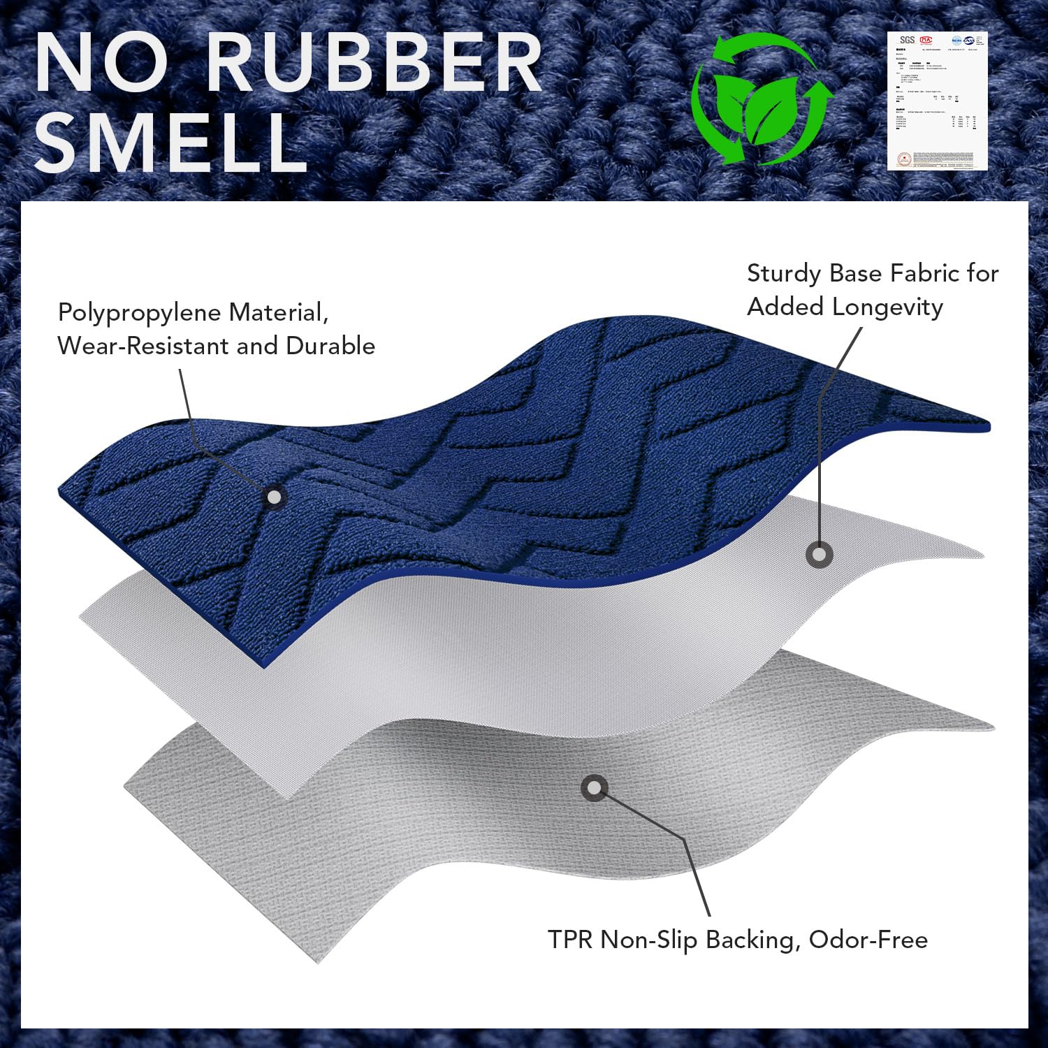 hicorfe wide-use entry mat suitable for indoor and covered outdoor spaces