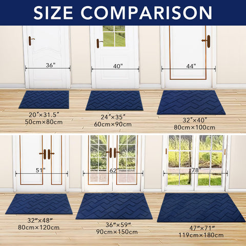 Hicorfe versatile entryway mat for indoor and outdoor use