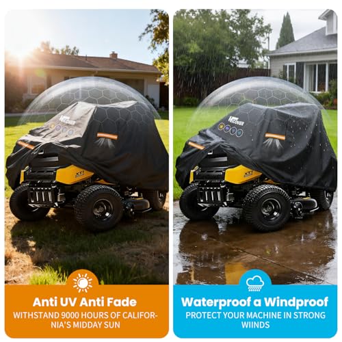 HICOVER universal-fit mower cover accommodating major brands