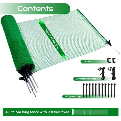 HIDALIFE backyard safety fence ideal for dogs and small animals