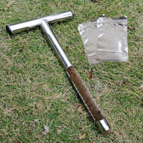 HiHydro 12 inch stainless steel soil probe for precise garden sampling