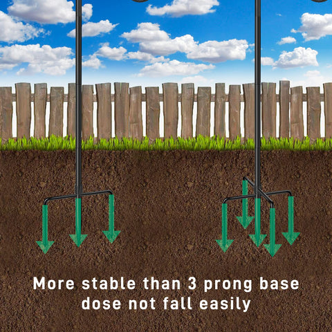 HIEDUYT adjustable-height outdoor hook ready for different plant displays