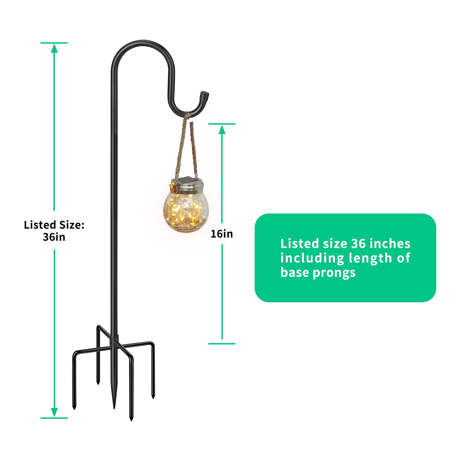 HIEDUYT sturdy stand supports a range of weights for plants and decorations.