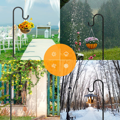 HIEDUYT outdoor hook elevates lighting and greenery on patios and gardens.
