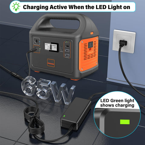 HIENADTOR two-prong US plug upgrade enhances safety during setup.