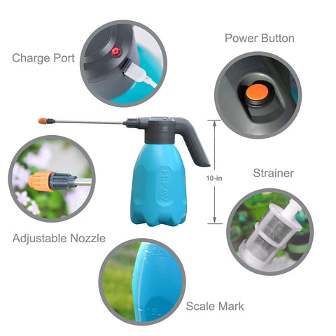 HIFAY ES2-PRO bottle side view showing ergonomic handle for comfortable use