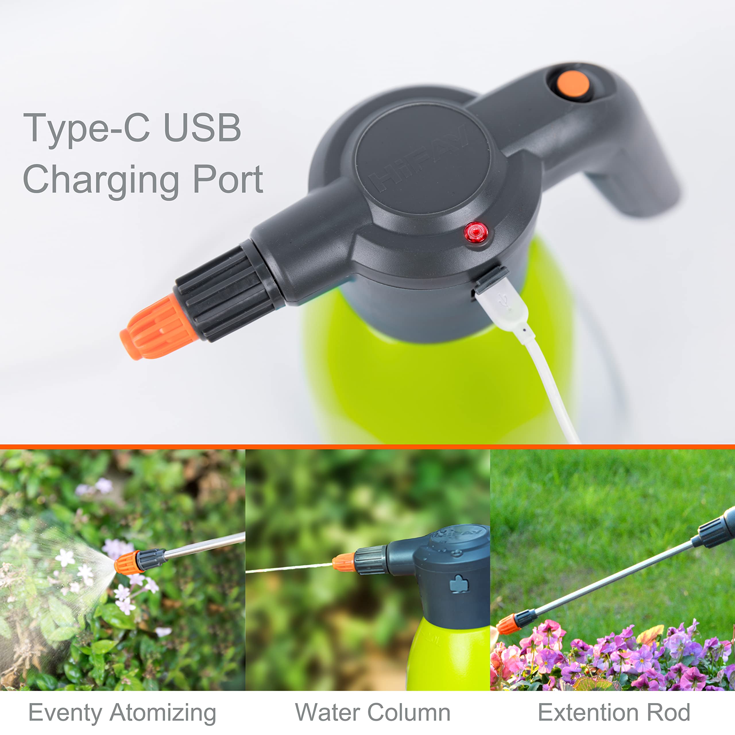 HIFAY ES2-PRO long battery life supports extended outdoor watering.