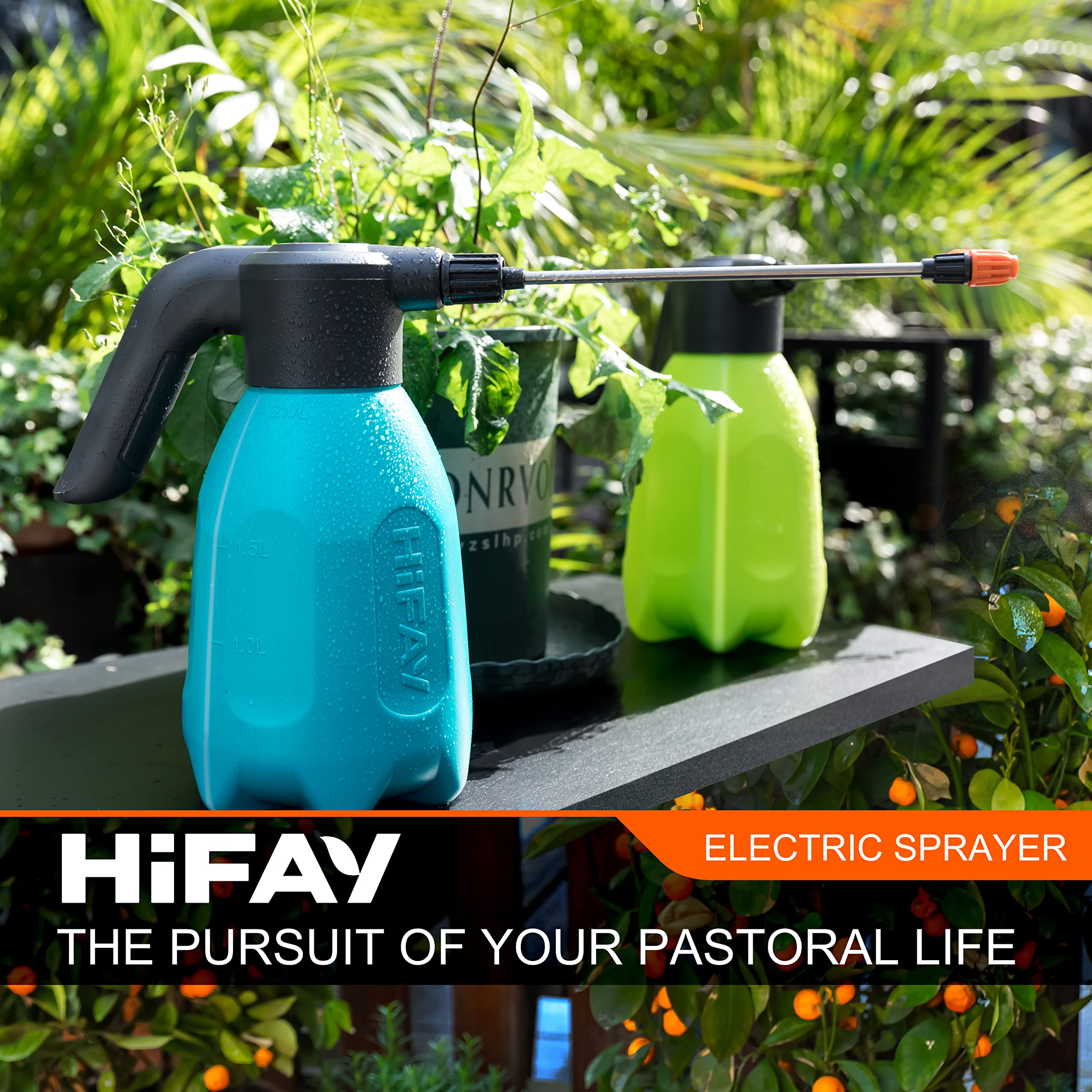 HIFAY ES2-PRO in action for indoor plant misting and gentle irrigation
