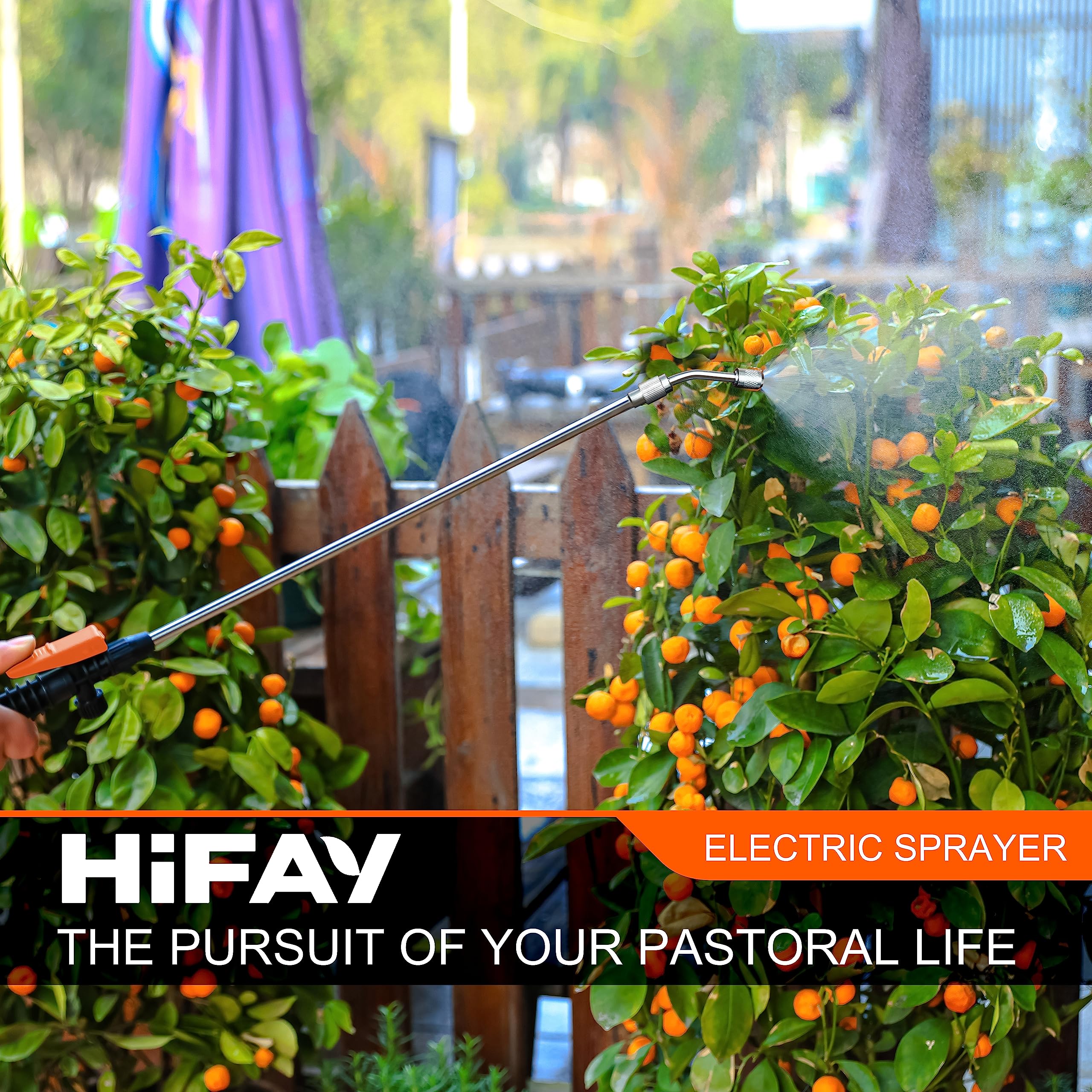Ergonomic PP handle on HIFAY ES4 for comfortable spraying