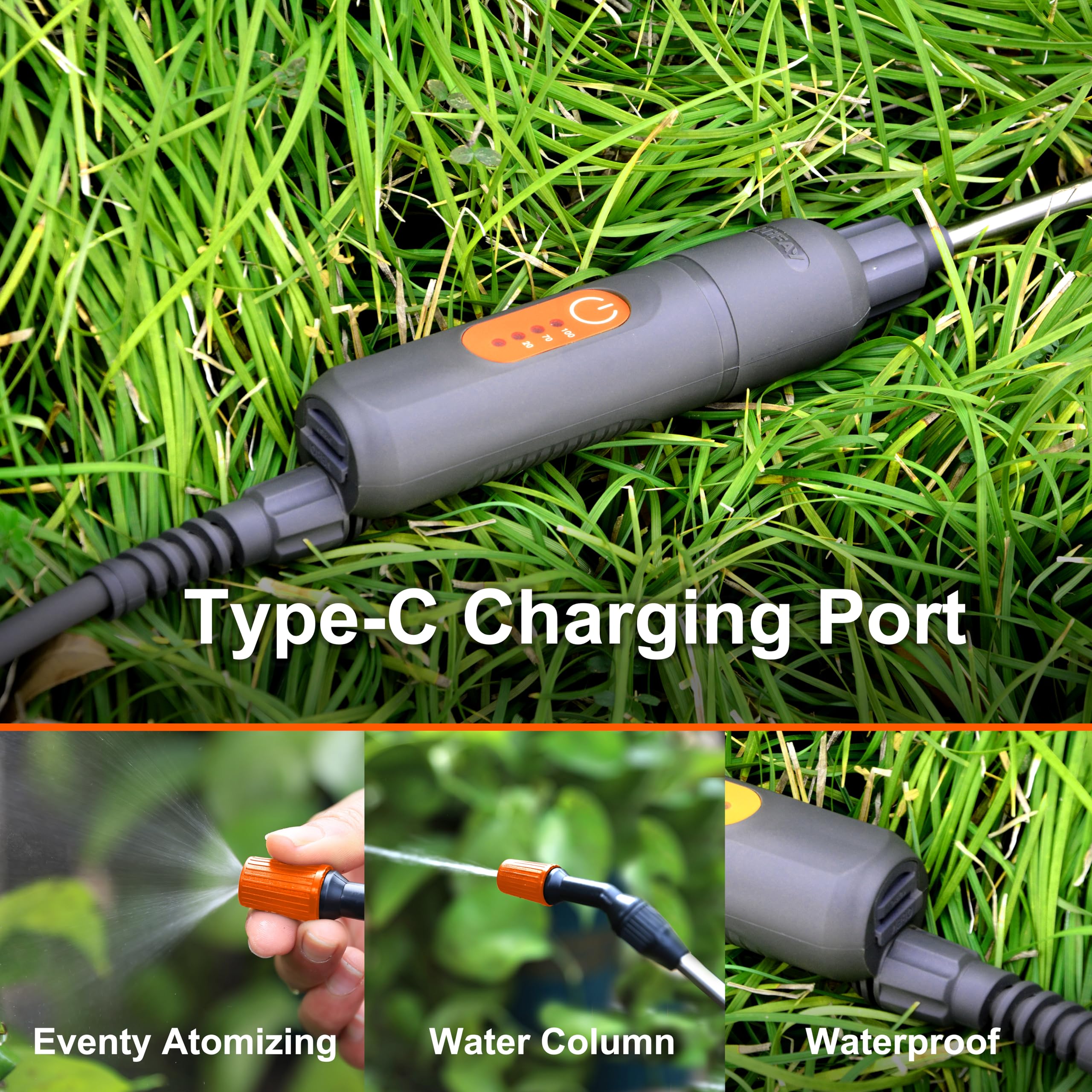 HIFAY ES4-PRO battery indicator shows charge status for reliable operation.