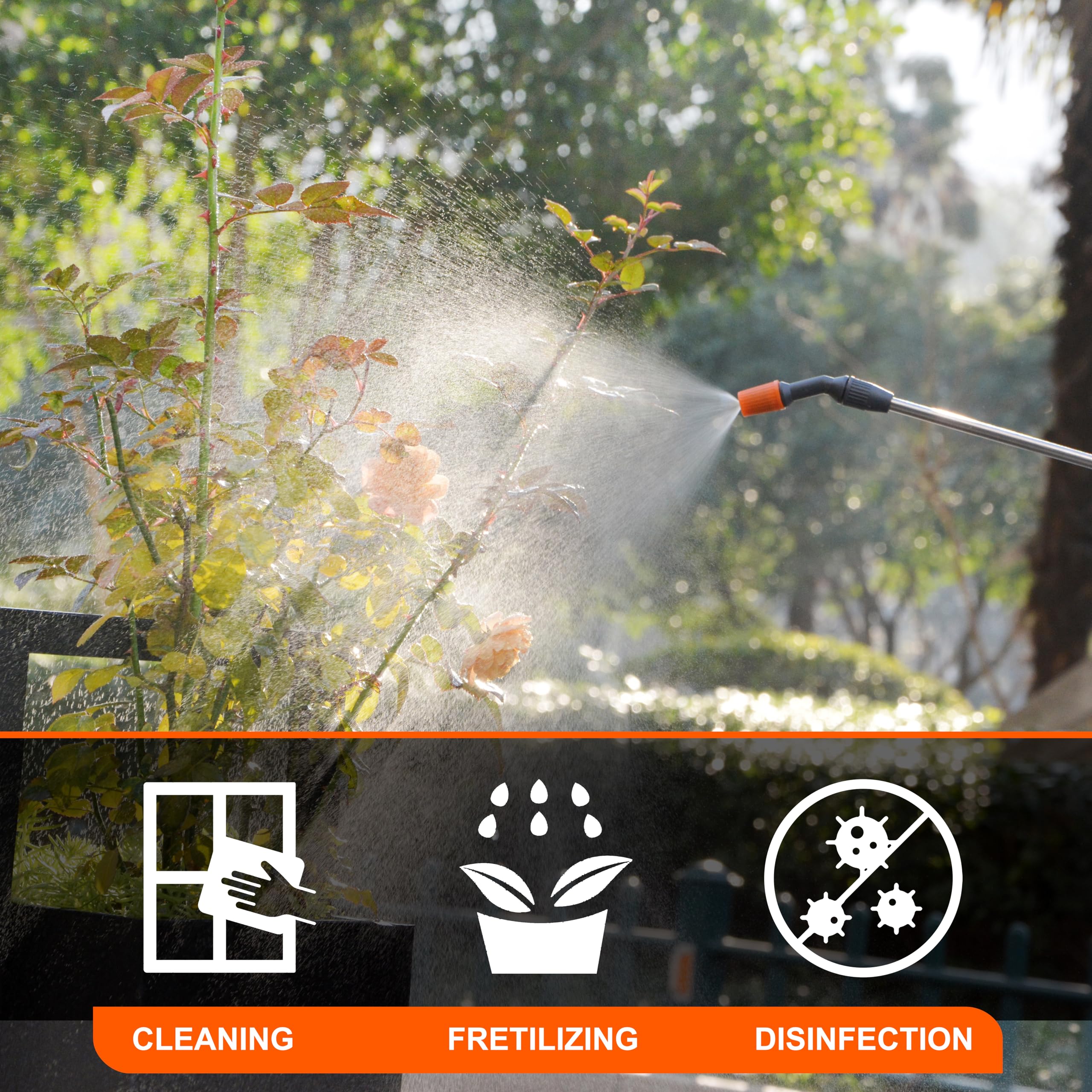 HIFAY ES4-PRO ergonomic handle offers comfortable spraying during extended sessions.