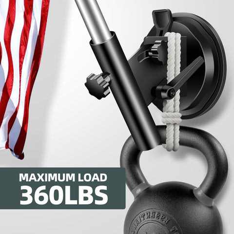 Hifor aluminum alloy flag pole mount delivers durable, rust-resistant support.