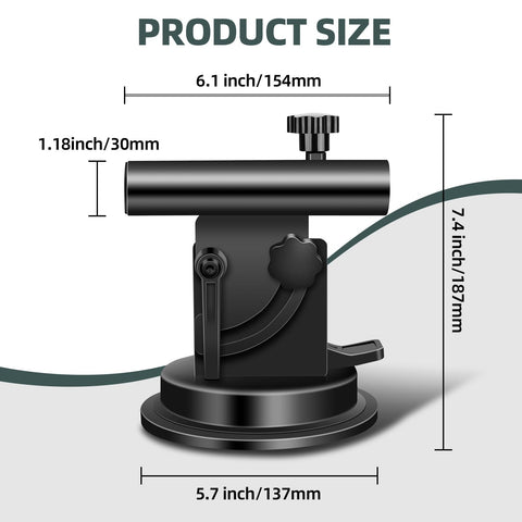 Hifor suction cup attachment close-up highlights strong grip and quick release.