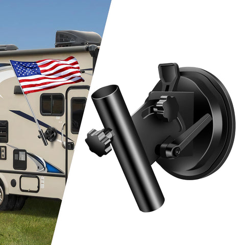 Hifor suction cup flag holder base provides a stable foundation for safe flag mounting.