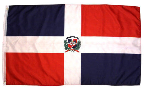 High Supply Dominican Republic flag 3x5 outdoor hangs proudly for events