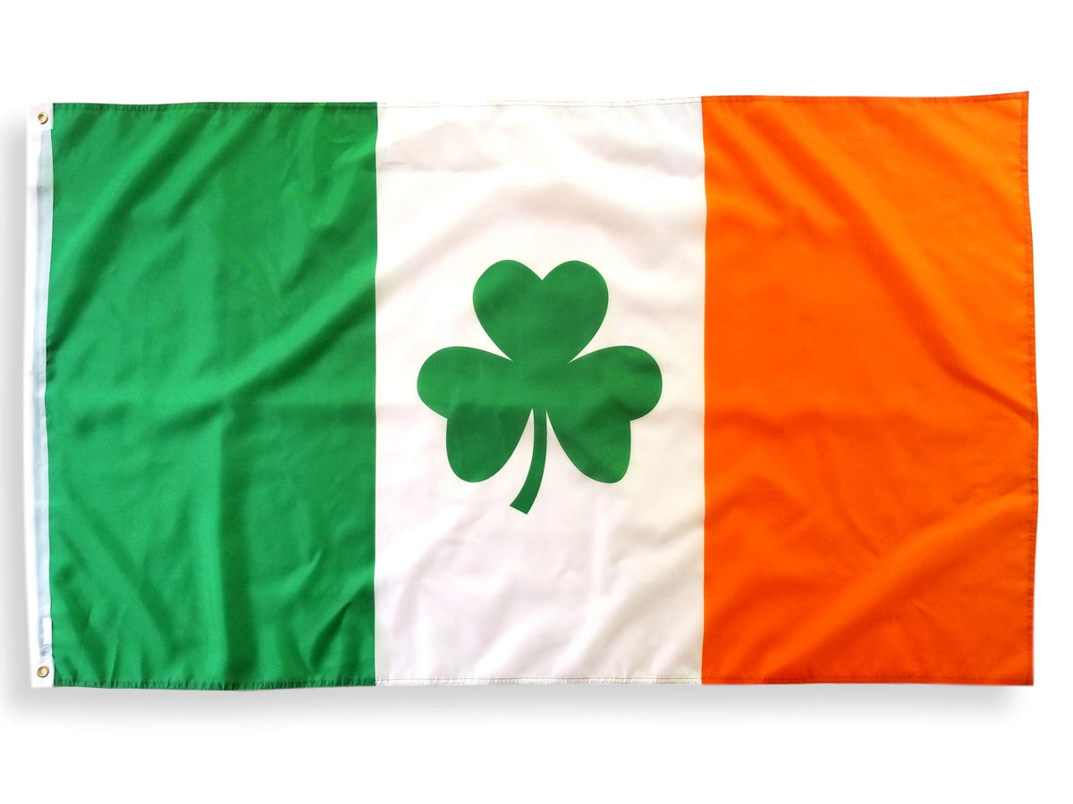 High Supply Ireland Shamrock Flag 3x5 with vibrant Irish colors for celebrations