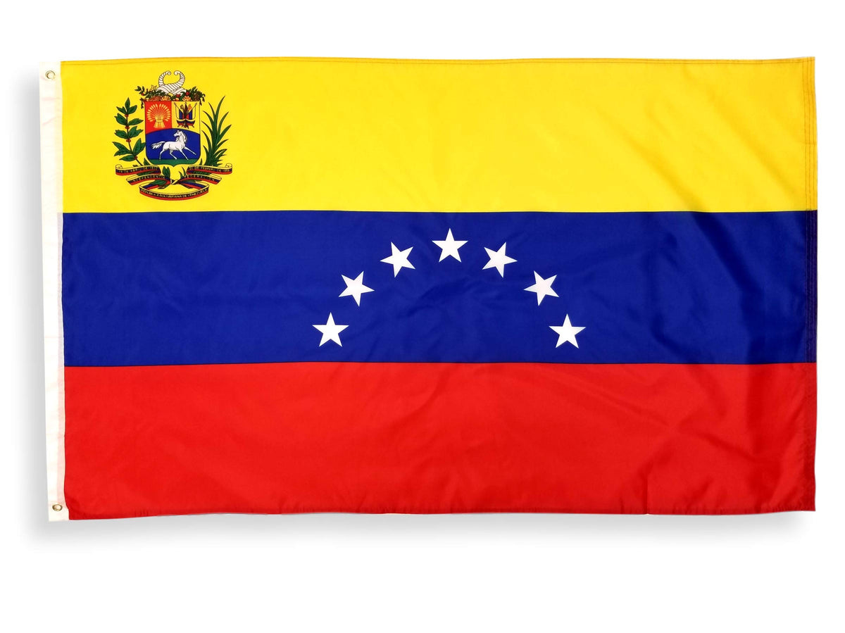 High Supply Venezuela flag 3x5 fluttering, ideal for patriotic display