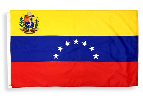 High Supply Venezuela flag 3x5 fluttering, ideal for patriotic display