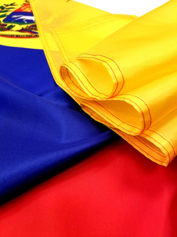 High Supply Venezuela flag vibrant colors, bold yellow blue and red for visibility