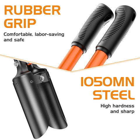 HIGHLIGHT curved carbon steel blades enable faster soil penetration