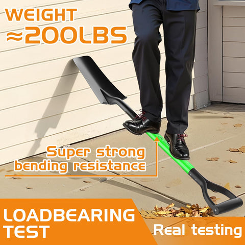 HIGHLIGHT Spade Shovel used for transplanting in tight garden beds.