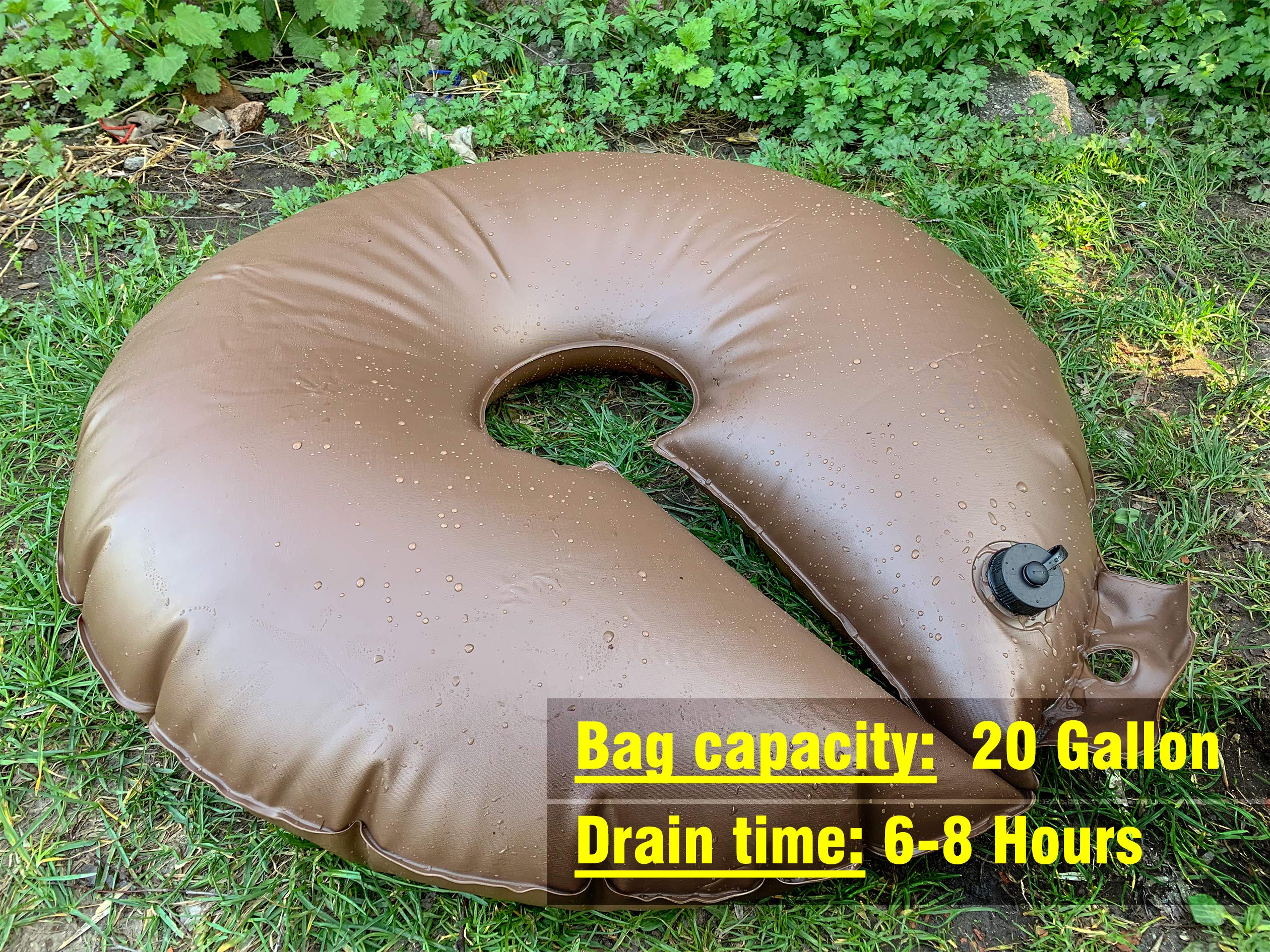 Highlight tree watering ring 2-pack keeps trees hydrated efficiently for new shrubs.