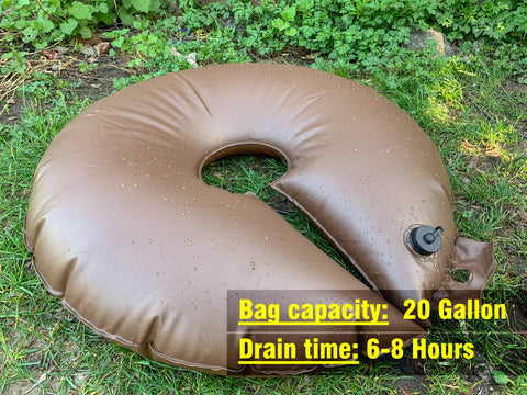 Highlight tree watering ring 2-pack keeps trees hydrated efficiently for new shrubs.