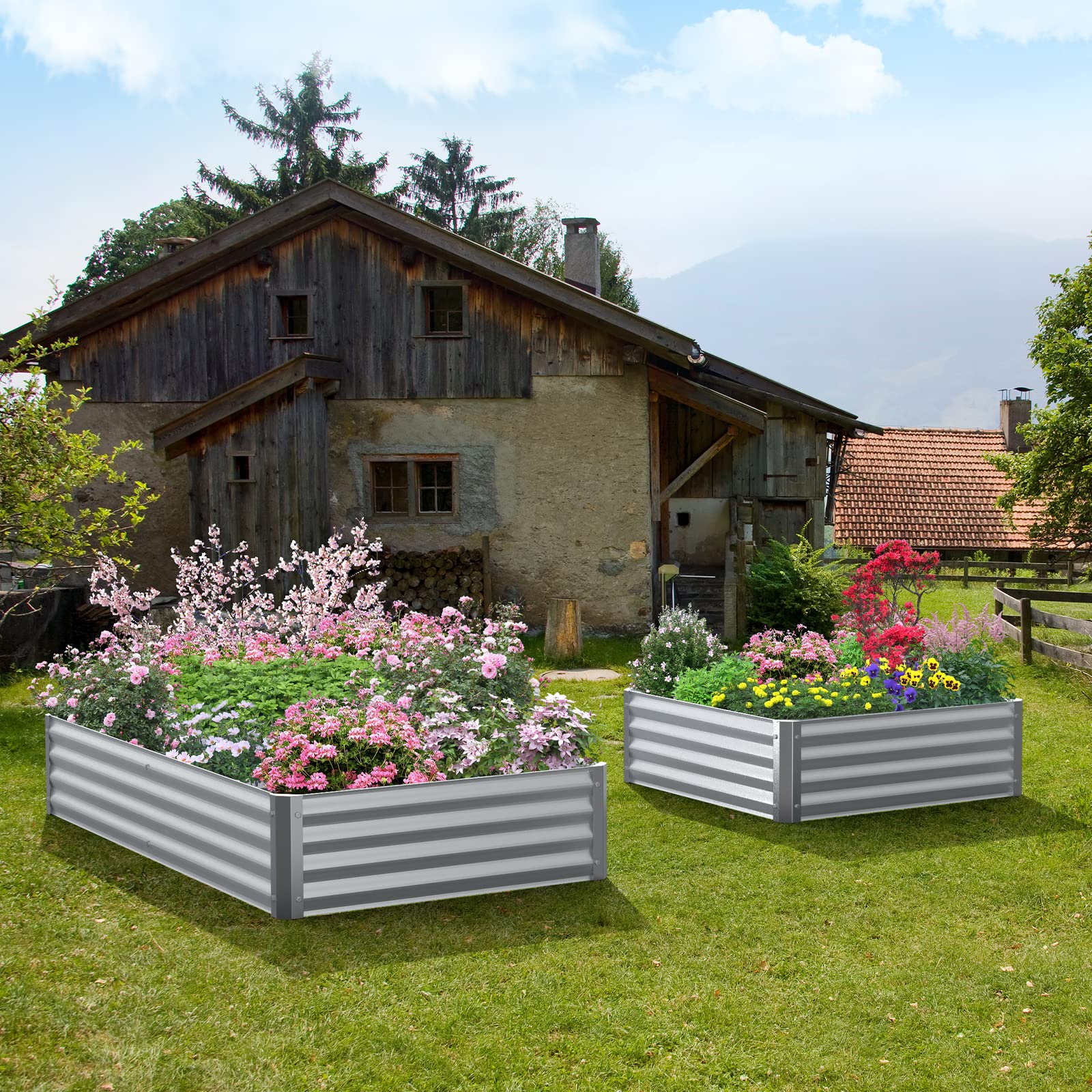 Highpro crossbars provide sturdy structure for stable planting beds
