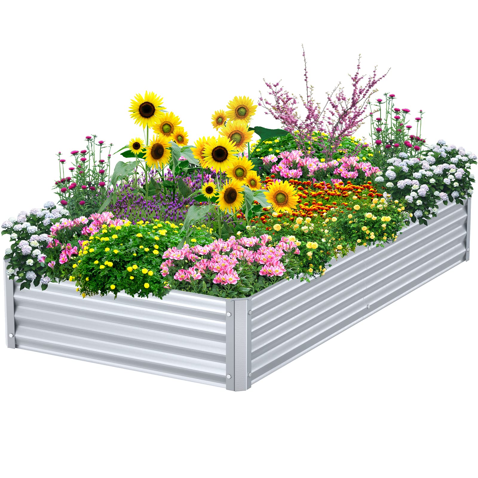 Highpro raised garden bed side-view demonstrates ample space for vegetables