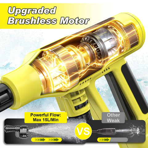 Highsam 6-in-1 nozzle offers targeted spray for cars, windows, and patios.