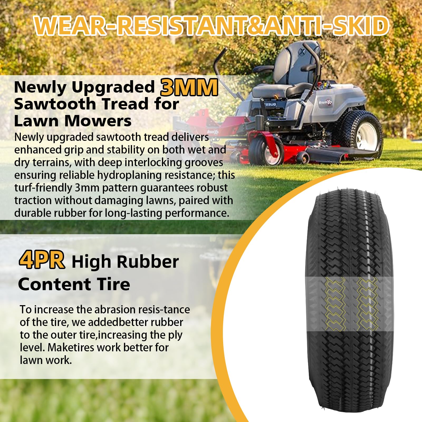Hightall tire and wheel bundle with bearings and spacers.