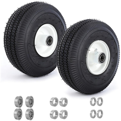 Hightall tubeless lawn mower tire side view highlighting puncture resistance.