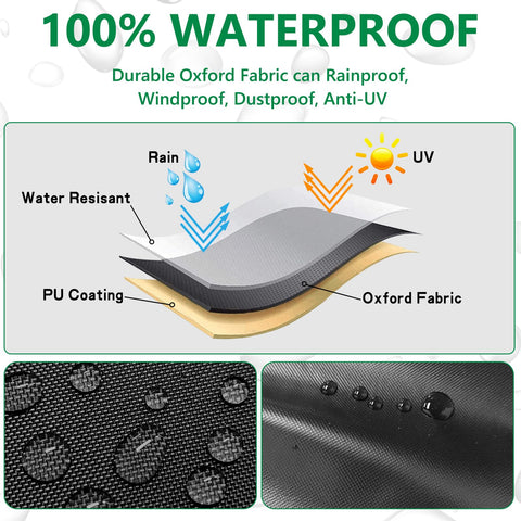 Easy-clean HIGHTQURO cover folds for storage after rinsing and quick maintenance.