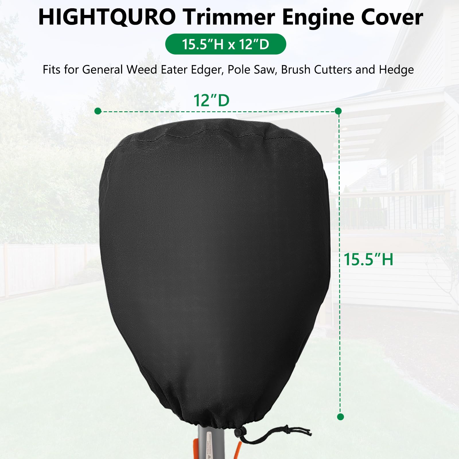 HIGHTQURO cover with pulley buckle windproof system securing a snug fit.