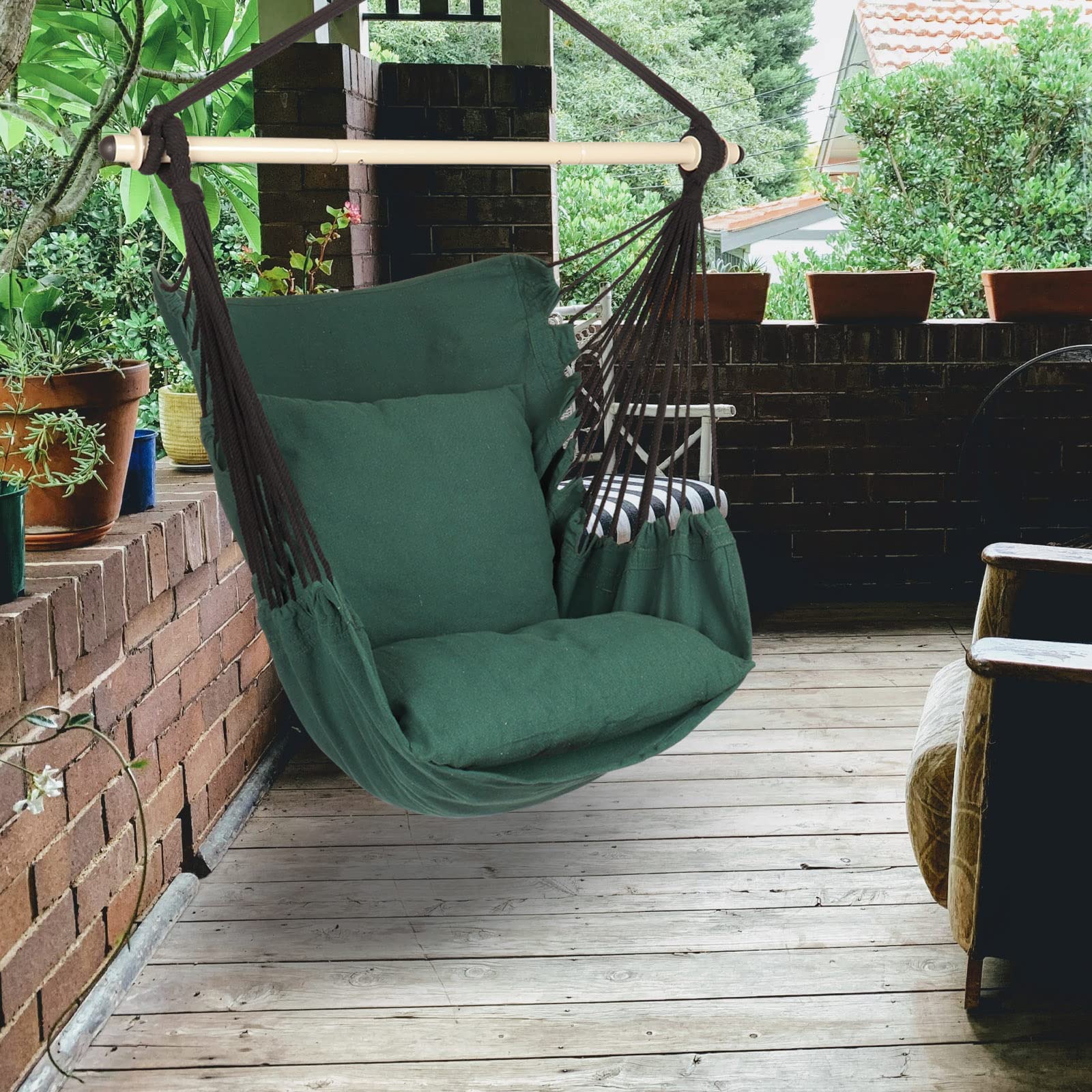 Highwild hammock chair anti-slip rings prevent rope slippage during sway