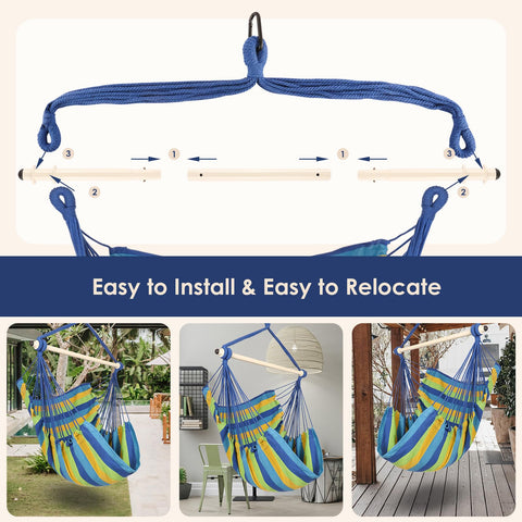 Highwild hammock chair indoor-outdoor versatility fits bedrooms patios yards and gardens