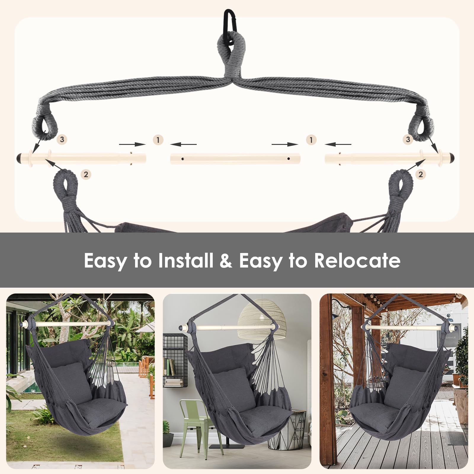 Outdoor lounging with Highwild hammock chair on a patio or yard.
