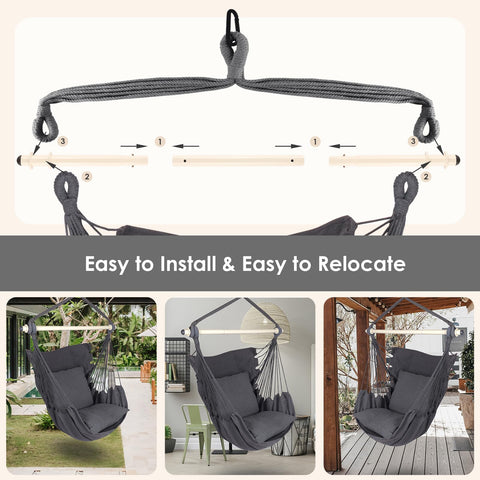 Outdoor lounging with Highwild hammock chair on a patio or yard.