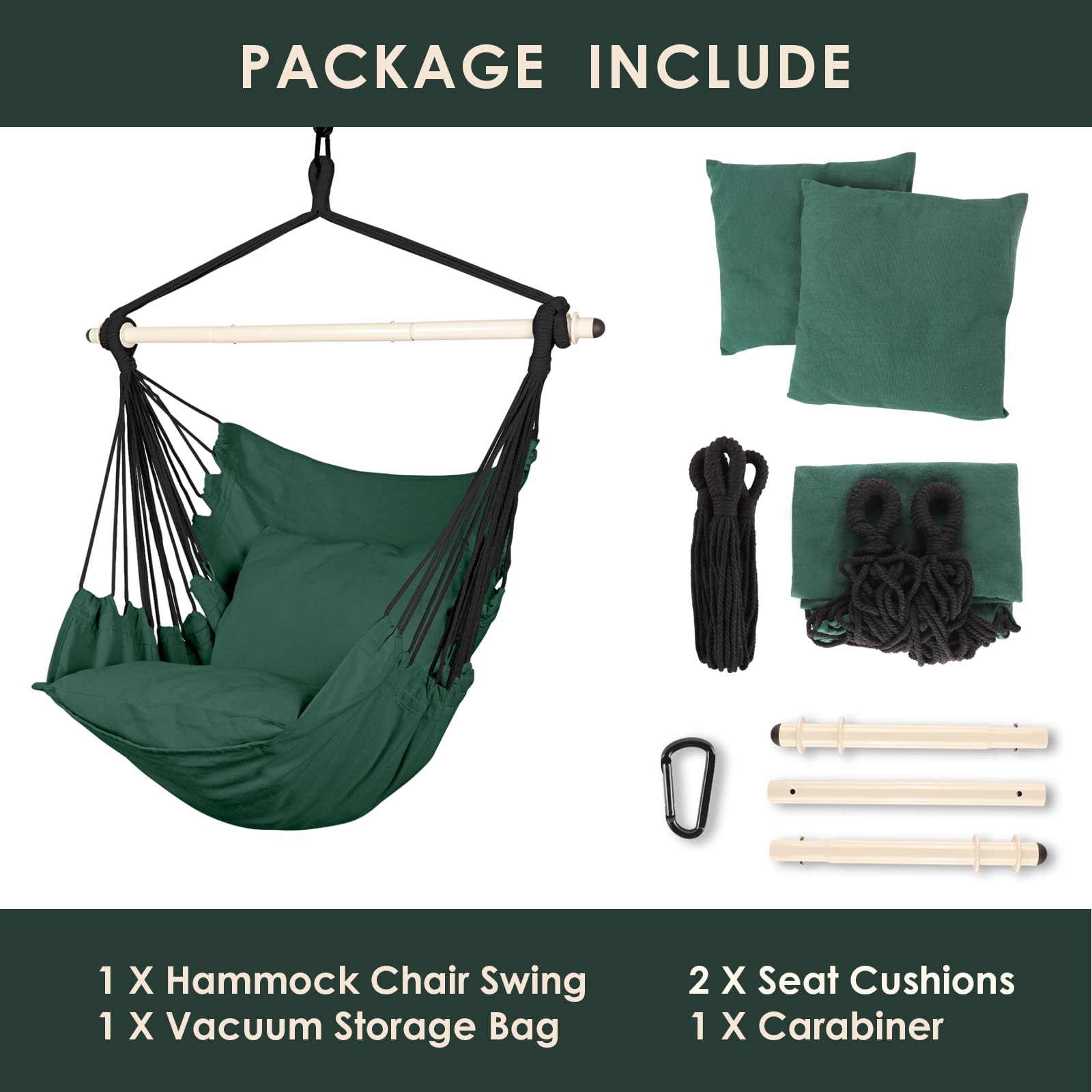 Highwild hammock chair vacuum storage bag for easy packing and storage
