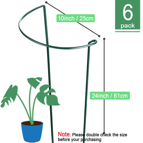 HiGift half-round design plant support cradles stems and links with other units.