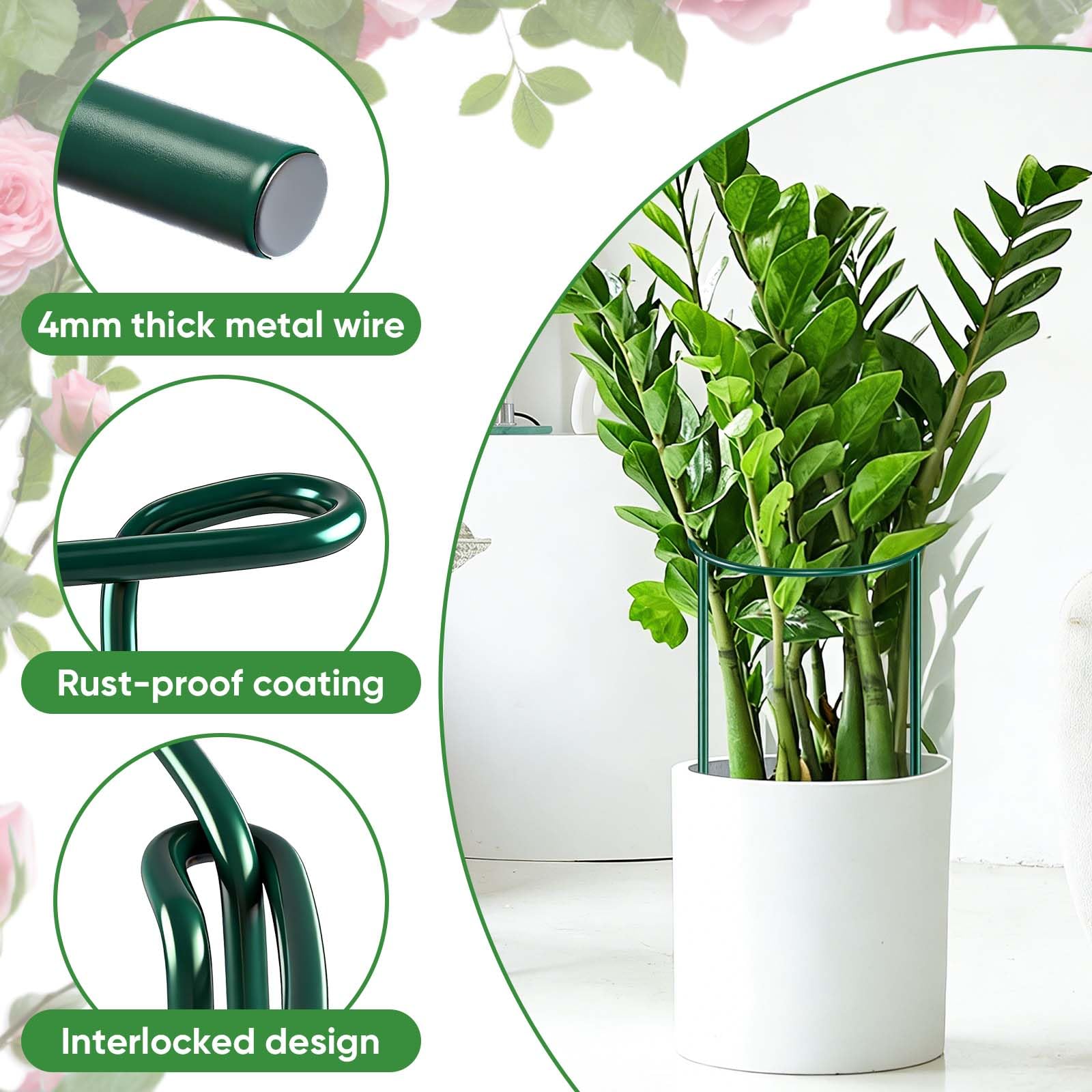 HiGift multi-use stakes linked into circles or rows for versatile staking.