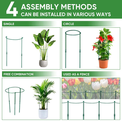 HiGift six-piece stake pack with twelve extension tubes for gardens.