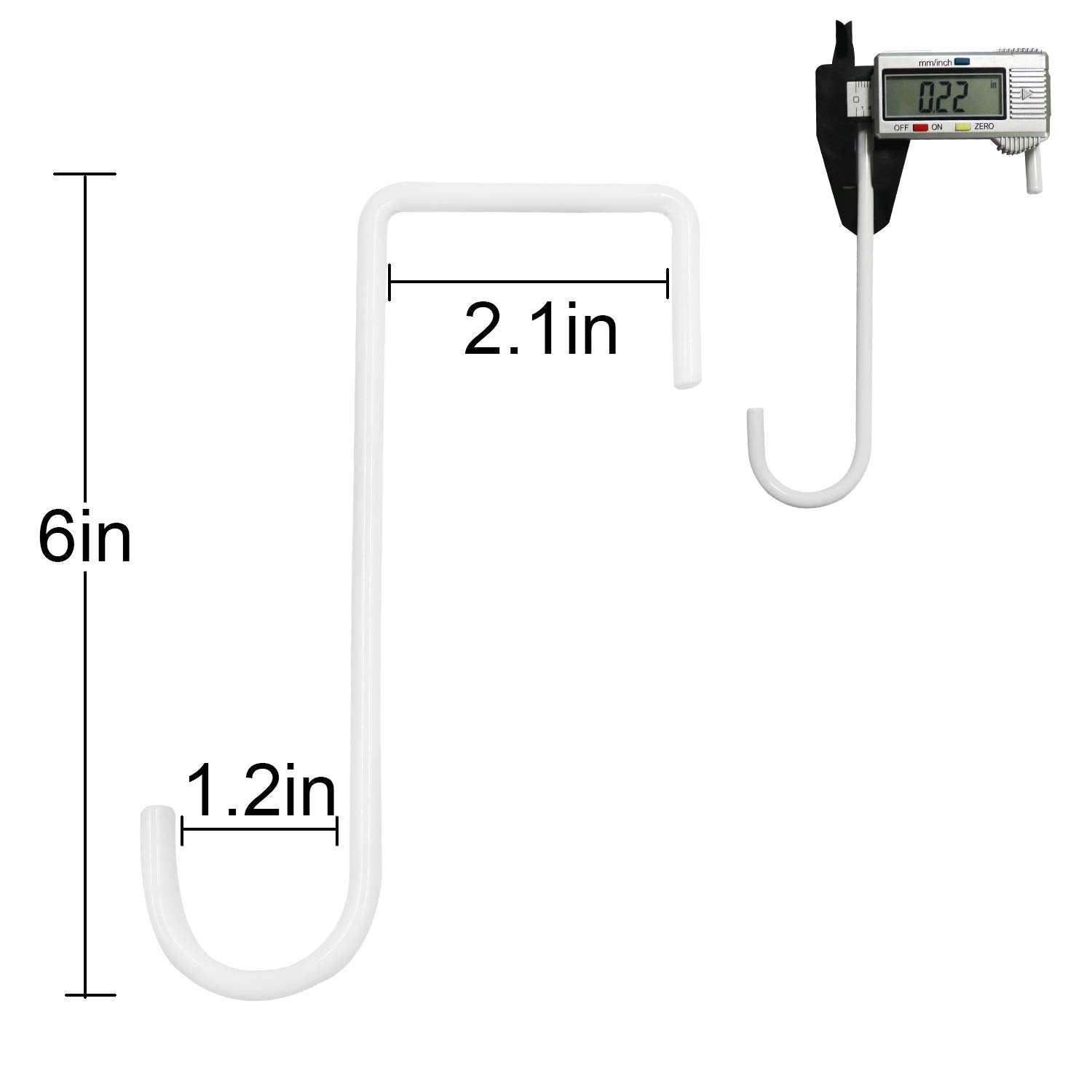 HiGift white powder-coated steel patio hanger for outdoor tools