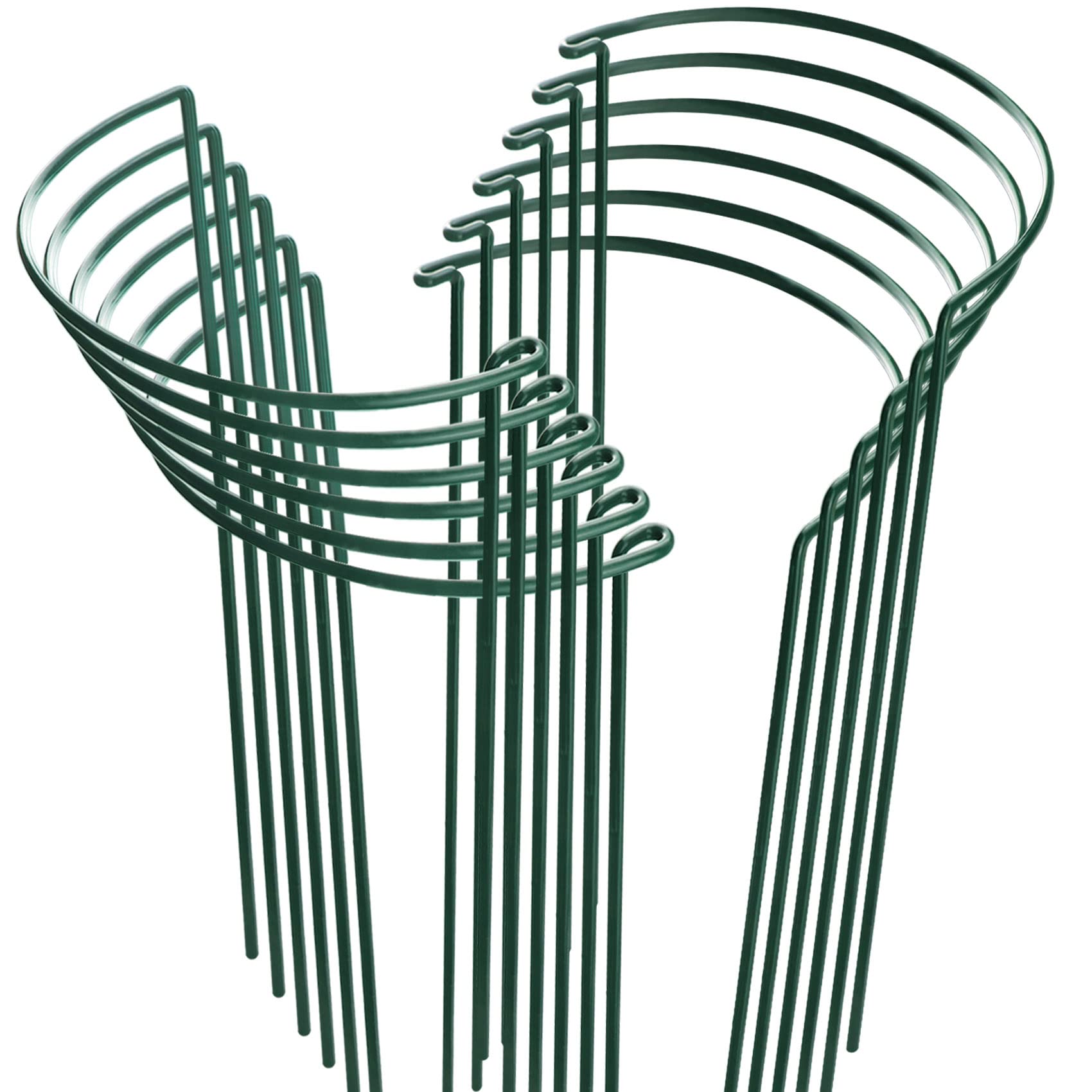 HiGift half-round plant stake provides sturdy indoor support for tall plants.